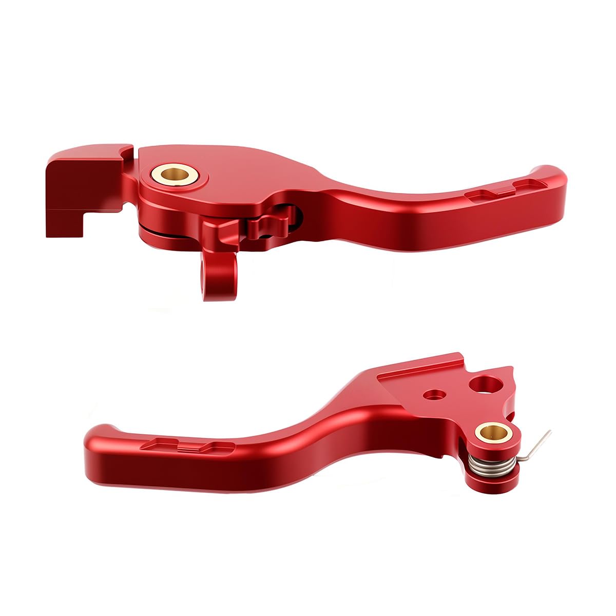 Photo 1 of Rudyness Motorcyle Adjustable Short Brake Clutch Lever Compatible with for Harley Touring Street Road Glide 2024-2025 (Red)