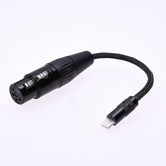 Amazon Com Gagacocc 4 Pin Xlr Balanced Audio Adapter Silver Plated Cable Compatible For Iphone 7 8 8p X Xr Xs Industrial Scientific