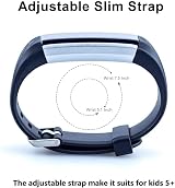 Kids Fitness Tracker Watch Pedometer Activity Sleep Monitor Dual view 5