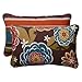 Pillow Perfect Reversible Floral Stripe Indoor/Outdoor Accent Throw Pillow, Plush Fill, Weather, and Fade Resistant, Lumbar - 11.5