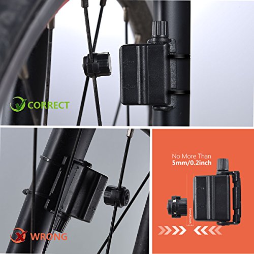 Wirless Bike Speedometer Computer - Multifunction Bicycle Cycle Cycling Odometer Computer Waterproof with Backlight Large LCD Screen