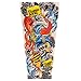 Efivs Arts D Series Skull Tribal Dragon Koi Design Temporary Tattoo Arm Cover up Sleeves 5 Pairs (Color K)
