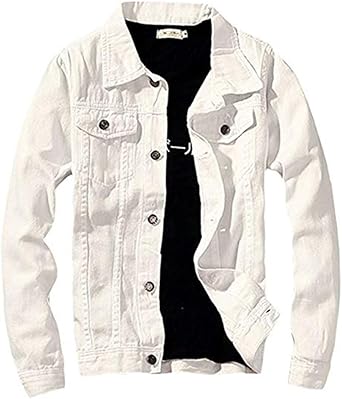 white jean jacket amazon