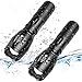 Moobibear Rechargeable 800lm Ultra Bright Handheld Flashlight, LED Tactical Flashlights, Portable Outdoor Water Resistant Torch with Adjustable Focus and 5 Light Modes, 2 Pack
