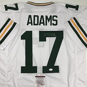 Autographed/Signed Davante Adams Green Bay Packers White Football Jersey JSA COA 51mVOfuuHLL
