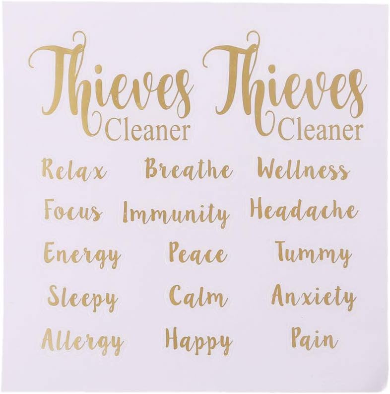 KUKALE Stickers Essential Oil Bottles Labels Body Home Decor Decals Tags for All Perfume Bottles