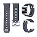 Fitbit Ionic Bands, KingAcc Soft Accessory Replacement Band for Fitbit Ionic, With Metal Buckle Fitness Wristband Strap Women Men Large Small