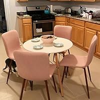 Coavas Set of 4 Fabric Kitchen Dining Chairs