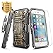 NageBee iPhone 6S Case, iPhone 6 Case with Tempered Glass Screen Protector for Men, Belt Clip Holster Defender Heavy Duty Shockproof Kickstand Dual Layer Combo Rugged Armor Durable Case -Camo