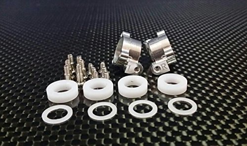 XMods Evolution Touring Upgrade Parts Aluminum Rear Knuckle Arm With Delrin Collars & Screws - 1Pr Set Silver