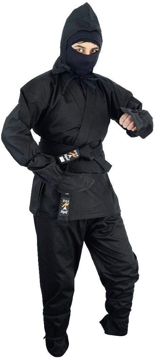 Martial Arts Black Full Ninja Uniform Amazon.co.uk Clothing