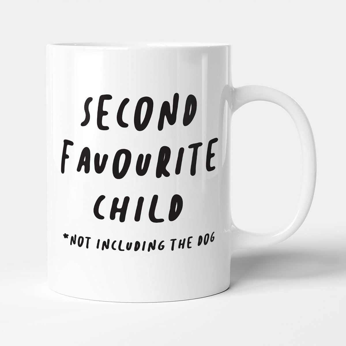 Victorian Printing Co - Second Favourite Child *not Including The Dog - Funny Gift Mug, Ceramic, 11fl.oz.