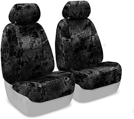 Coverking Front 50/50 Bucket Custom Fit Seat Cover for Select Toyota Tacoma Models - Ballistic (Kryptek Typhon Camo)