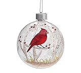 Burton and Burton 9727670 Led Red Cardinal Christmas Ornament, Multicolor