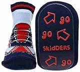 Skidders Cool Navy Sneaker Socks for Boys