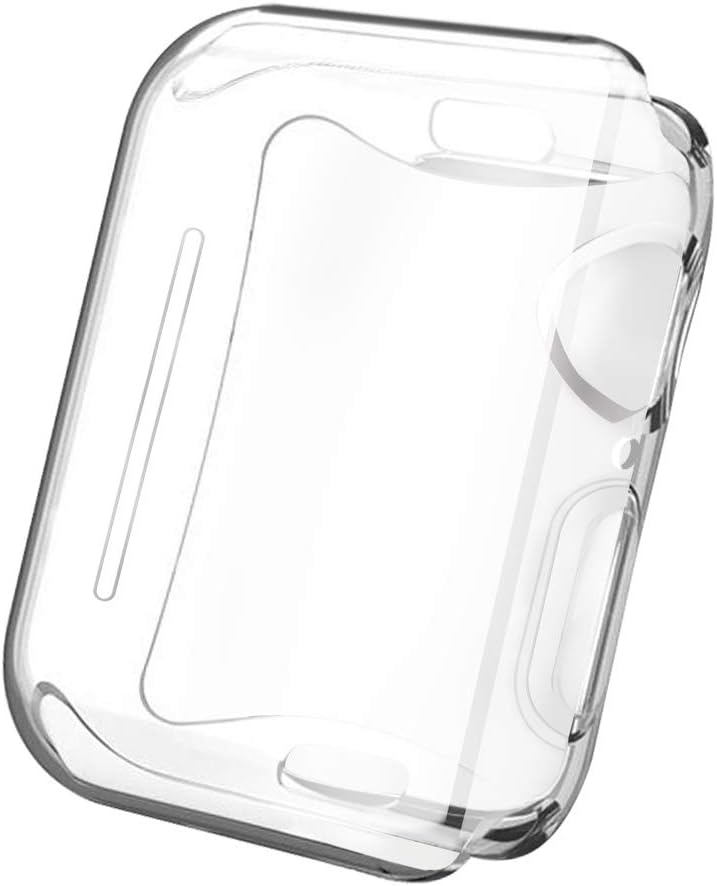 SLEO Case for New Apple Watch Series 4/5 44mm Watch Case, All-Around Ultra-Thin Transparent TPU Scratch Resistant Cover Case