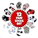 Disney Baby Boys Mickey Mouse Assorted Color Design 12 Pair Socks Set, Age 0-24 Months (12-24 Months, White-Blue-Grey Collection)