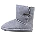 BEARPAW Victorian Boot (Toddler/Little Kid/Big Kid),Charcoal,2 M US Little Kid