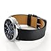 Kartice Compatible with Galaxy Watch (46mm) Bands Gear S3 Bands 22mm Leather Strap Buckle Band for Samsung Gear S3 Frontier Watch (Bright black)