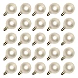 Sival 50721 - G50 Candelabra Screw Base Pearl White (25 pack) Christmas Light Bulbs