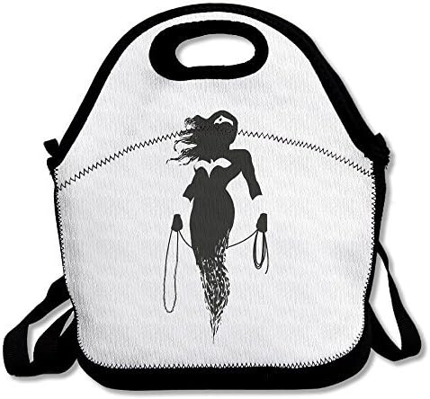 ScutLunb Lunch Bag Wonder Woman Super Hero Lunch Tote Lunch Box For Women Men Kids With Adjustable Strap