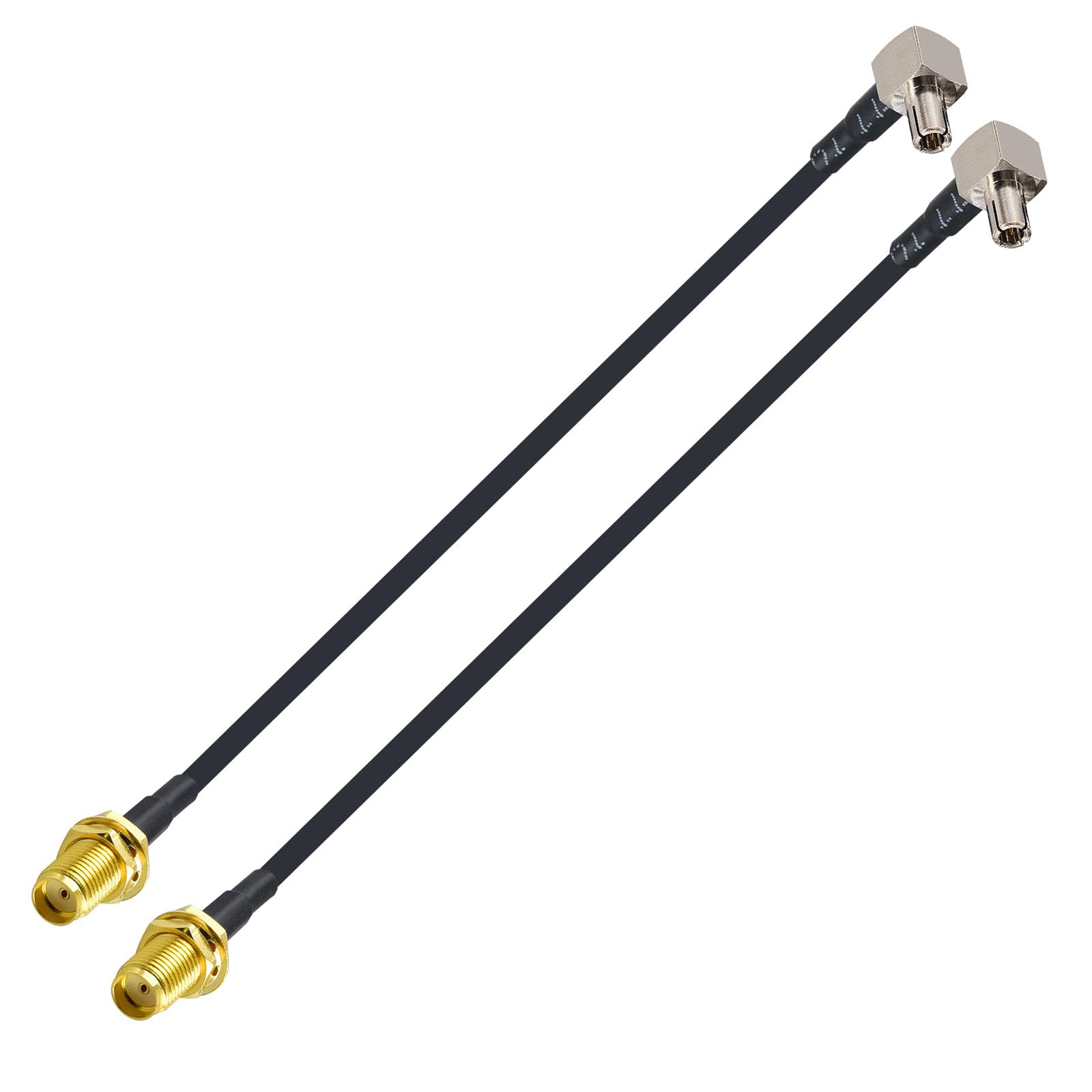 YILIANDUO 4G SMA Cable SMA Female to TS9 Male 90 Degree 4G Antenna Extension cable 15CM RG174 for 2G 3G 4G LTE Antenna UMTS 4G USB Dongle Modem Hotspot Pack of 2