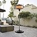sundate Electric Patio Heater, Indoor/Outdoor Halogen Infrared Space Heater with 3 Power Levels, PHP-1500DI