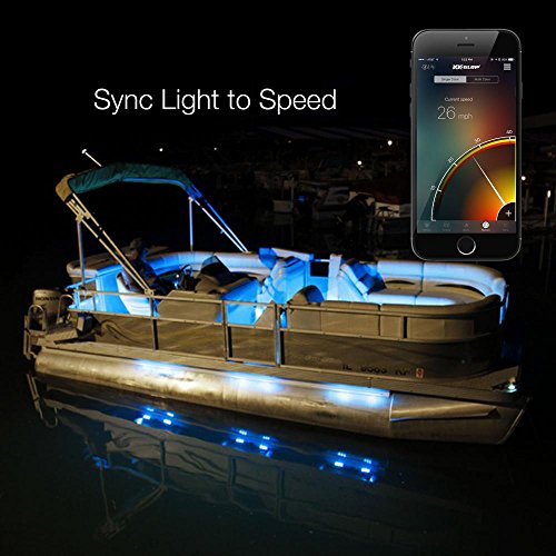 8pc 36" + 8pc 10" Strips Boat Marine Interior Accent Lighting XKchrome App Control Interior LED Accent Light Kit for Yacht Pontoon Mastercraft Malibu Supra Tracker Yamaha Supra Bayliner