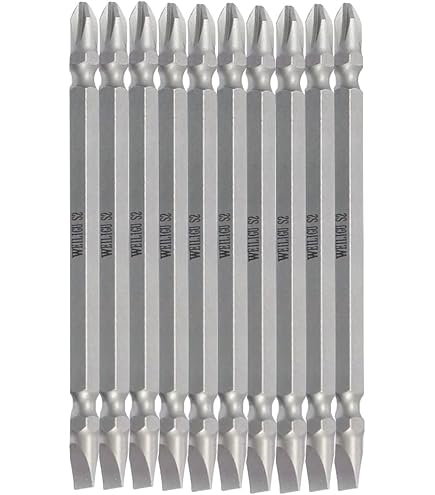 uxcell PH2/SL6 Magnetic Double Ended Screwdriver Bits, 1/4