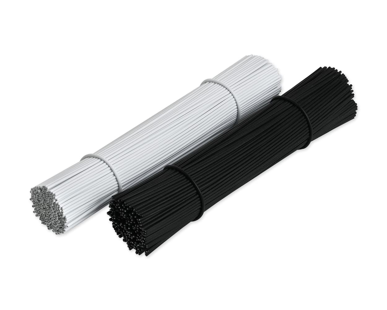 SCSpecial 6 Inch Metallic Cable Ties Set of 200 Bread Bag Ties Wire Twist Ties for Cord Management - Black and White