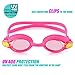 USHAKE Girl Kid Child Swim Goggle, Anti-Fog UV Protection Hypoallergenic Silicone Gaskets Kid Child Swimming Goggles for Kids and Early Teens (Pink)