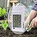 Brannan Digital Max Min Greenhouse Thermometer - Greenhouse Temperature Monitor to Measure Hi and Lo Temperatures in Greenhouse Garden or Home - Easily Wall Mounted Greenhouse Accessories