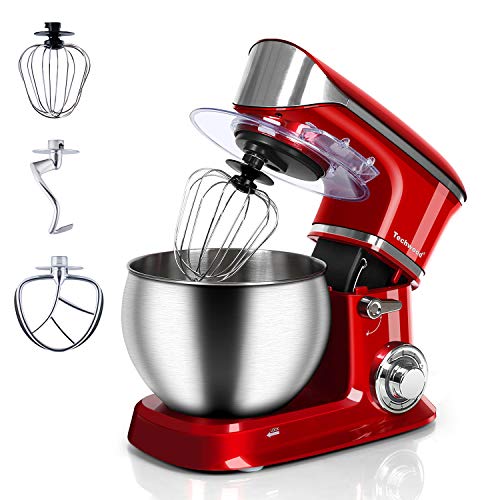 Stand Mixer Electric Mixer, Techwood 6QT 400W high power 6Speed Food