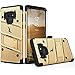 ZIZO Bolt Series for Galaxy Note 9 Case with Holster, Lanyard, Military Grade Drop Tested and Tempered Glass Screen Protector for Samsung Galaxy Note 9 Cover - Gold/Black