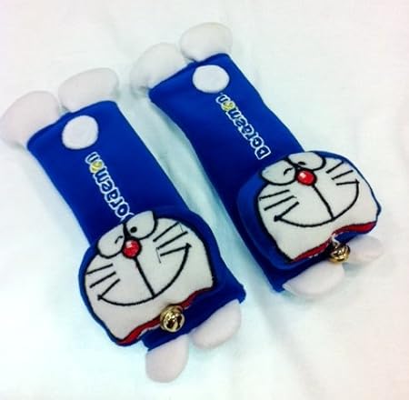 Amazon ドラえもんぬいぐるみソフトシートベルトカバー肩パッドクッション 2個入り シートベルト用品 車 バイク