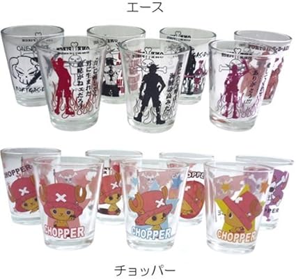 Amazon Co Jp ワンピース チョッパー エース ショットグラス7個セット ガラス製 チョッパー アニメキャラクターグッズ お酒グラス 通販 おもちゃ