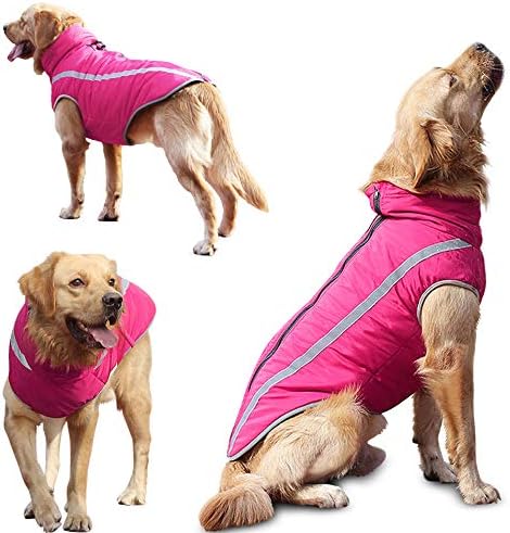 Idepet Waterproof Dog Coat Winter Warm Jacket,Windproof Pet Clothes Dog Jacket Outfit for Small Medium Large Dogs with Harness Hole XL-6XL - Image 4