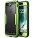 i-Blason Magma Series Case for iPhone 8 Plus 2017/iPhone 7 Plus, Heavy Duty Protection Full Body Bumper Case with Built-in Screen Protector, Includes Removable Beltclip Holster (MetallicGreen)