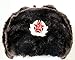 Authentic Russian Military Dark Brown KGB Ushanka Hat W/ Soviet Red Army Badge Included (Large)
