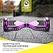 HYPER GOGO Hoverboard, Off Road All Terrain Hoverboards with Bluetooth Speaker, Colorful LED Light Wheels, UL Certified,6.5 inches Self Balancing Scooter,Purple