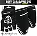 Steel Sweat Workout Gloves - Best for Gym, Weightlifting, Fitness, Training and CrossFit - Made for Men and Women who love Weightlifting & Exercise – RUE Black XXL