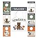 Hadley Designs 7 Woodland Baby Nursery Closet Organizer Dividers For Girls or Boys Clothing, Grey Age Size Hanger Organization For Kid, Toddler, Infant, Clothes Must Have, Shower Gift, 0-24 Months