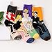 Pack of 4 Womens Cute Famous Painting Art Crew Socks, Funny and Cool 100% Cotton Socks for Women