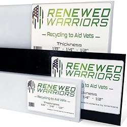 Renewed Warriors HDPE Sheets - 6" x 24", White