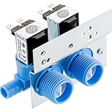 1 Piece 285805 Water Inlet Valve with Mounting Bracket for Clothes Washer 110 VAC/ 120 VAC, Works with Maytag, Alliance, GE, Kenmore, Amana, Admiral and More