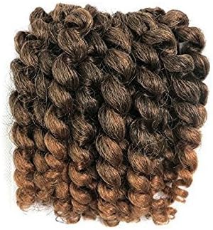 From UK: 20 Roots. Colour Options. Jamaican Bounce Curl Wand, Jumpy Curly CROCHET Hair (1B/27)