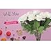 AmyHomie 15pcs Artificial Silk Roses Flowers Bouquet Home Wedding Decoration for Bridal Wedding Bouquet,Birthday Bunch Hotel Party Garden Floral Decor