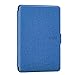 Goaeos Kindle Case Soft Silicon Skin Cover for Amazon Kindle Paperwhite 1/2/3 E-Book Auto Sleep/Wakeup Dispel Shell-Black&Dark Blue