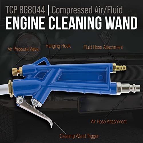 TCP Global Engine Cleaning Gun with Wand and 4 Foot Siphon Hose Air