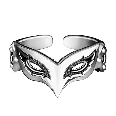 Anime Persona 5 P5 Joker Persona Ring S925 Sterling Sliver Cosplay